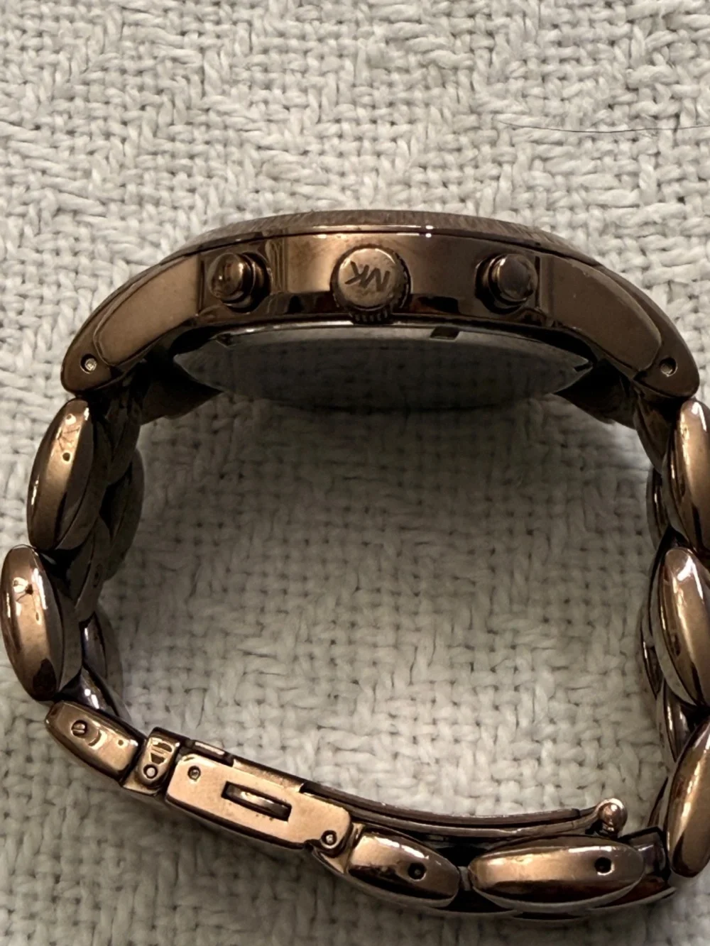 Michael Kors Brown Metal Wrist Watch #3